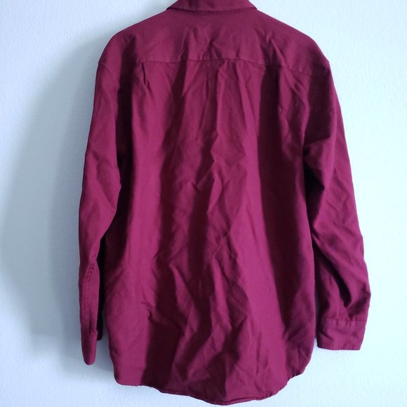 Vintage Pendleton Wool Red Plaid Men Shirt Size L - Picture 2 of 5